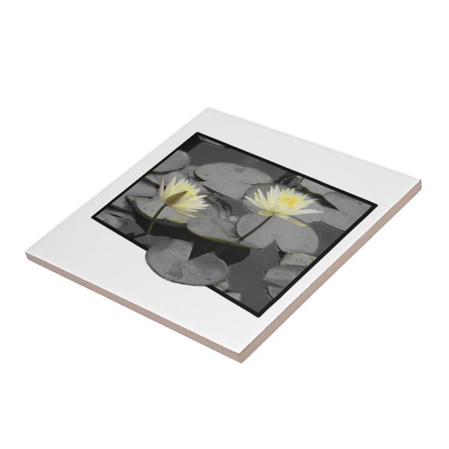 Bloom Beyond the Frame  Ceramic Tile (Side)