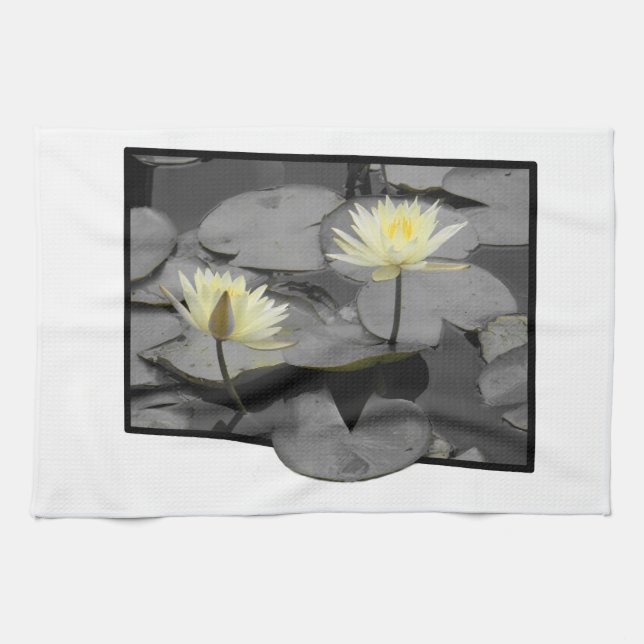 Bloom Beyond the Frame  Tea Towel (Horizontal)