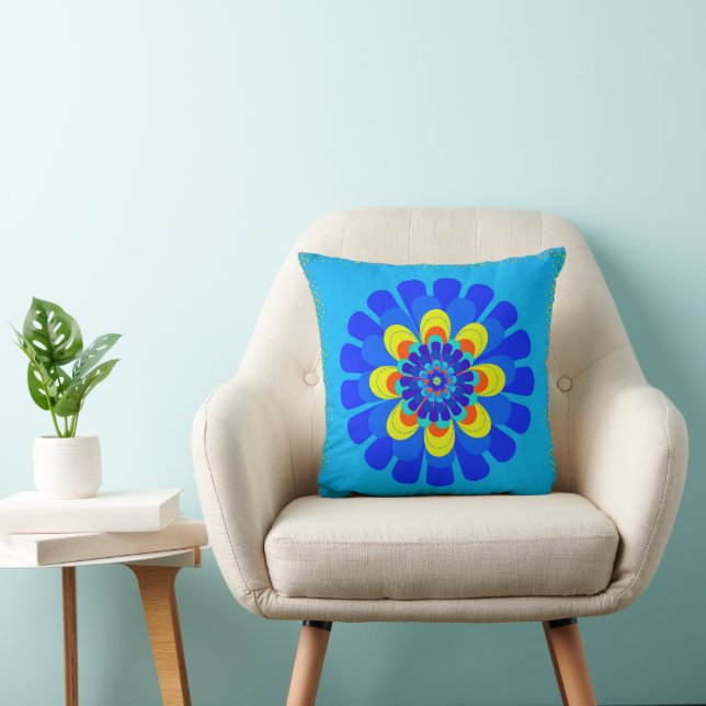 Bloom Blue Cushion (Chair)
