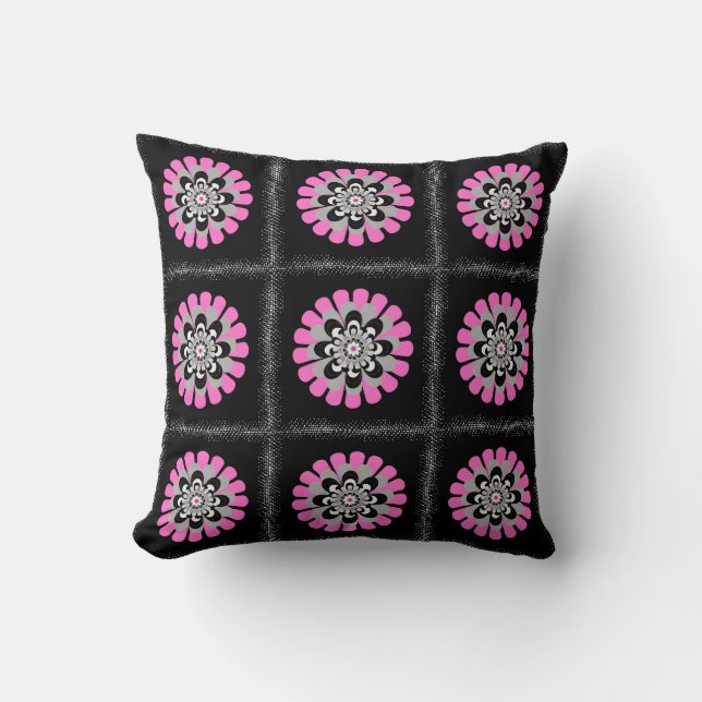 Bloom Blush Patchwork Cushion (Front)