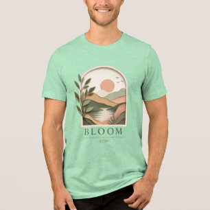 Bloom Boho Nature Landscape Grow Through What Yo Tri-Blend Shirt
