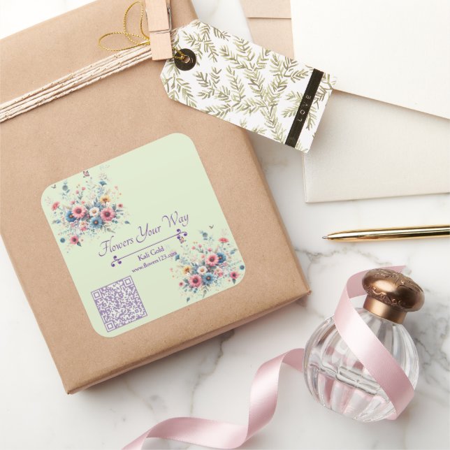 Bloom & Brand Square Sticker (Gifting)