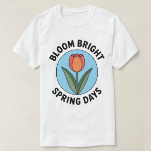 Bloom Bright – Minimal Tulip Spring tee