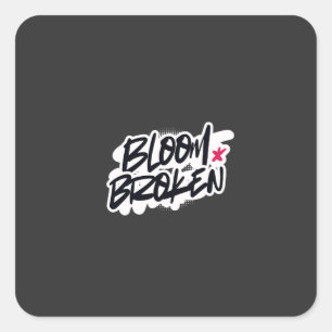 BLOOM BROKEN SQUARE STICKER