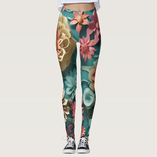Bloom Burst Floral Explosion Legging (Front)