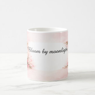 Bloom by Moonlight Pink Floral Moon Coffee Mug