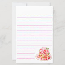 bloom Cafe pancake stationery