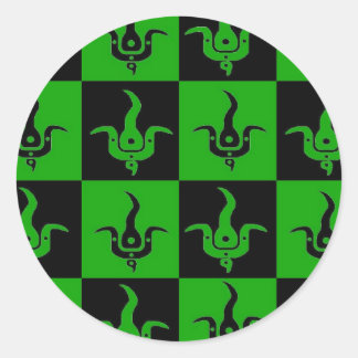 Bloom chequered logo stickers