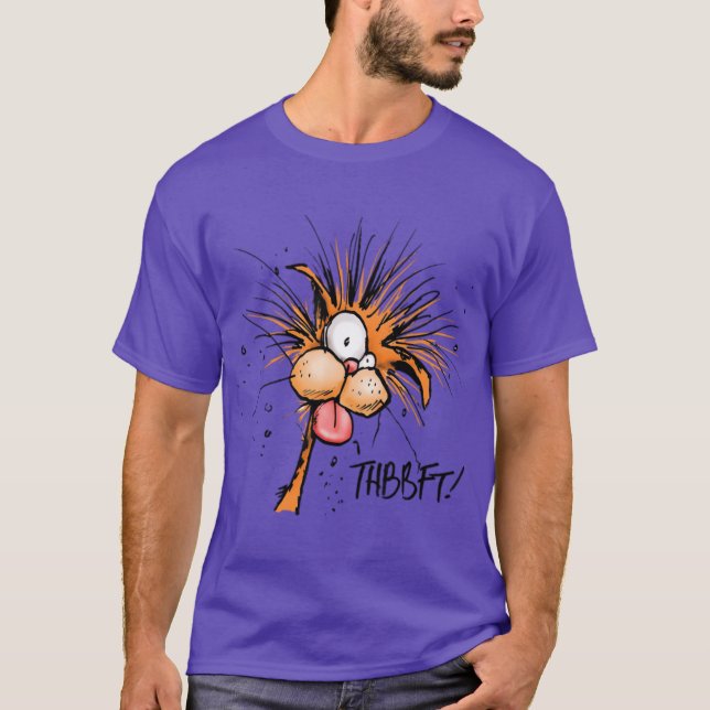 Bloom County Billshe Cat Funny Cartoon friend fami T-Shirt (Front)