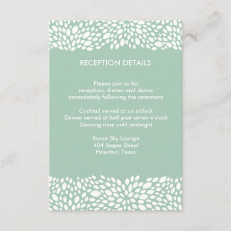 Bloom Customisable Wedding Reception/Direction Enclosure Card