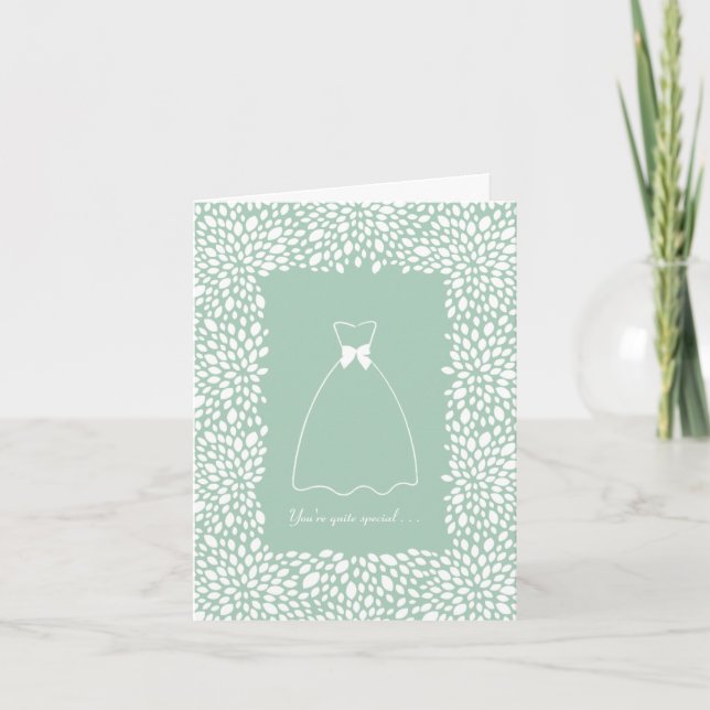 Bloom Customizable Bridesmaid Request Card (Front)