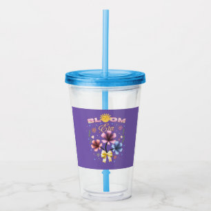 Bloom Era Cute Floral Summer Coquette Aesthetic Acrylic Tumbler