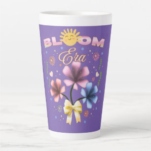 Bloom Era Cute Floral Summer Coquette Aesthetic  Latte Mug