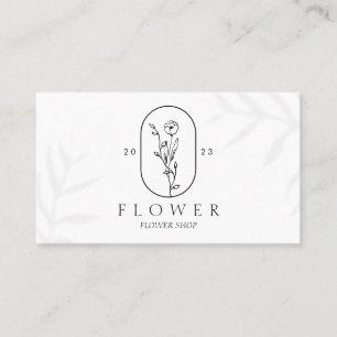 Bloom & Flourish: A Fine Art Floral Design Business Card