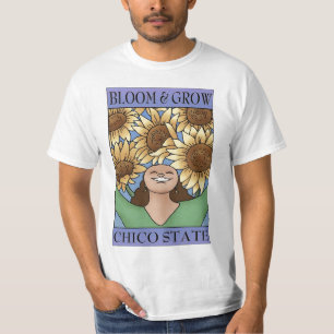Bloom & Grow Chico State (purple blue) T-Shirt