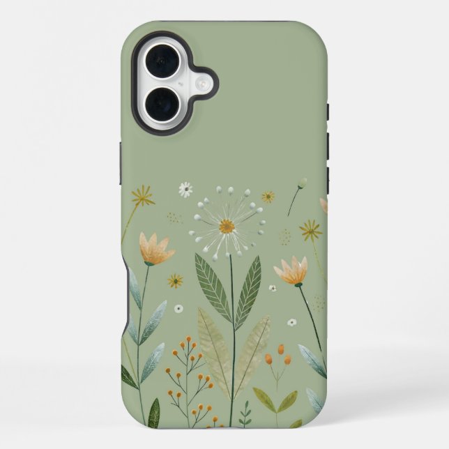 Bloom Grow Minimalist iPhone Case (Back)