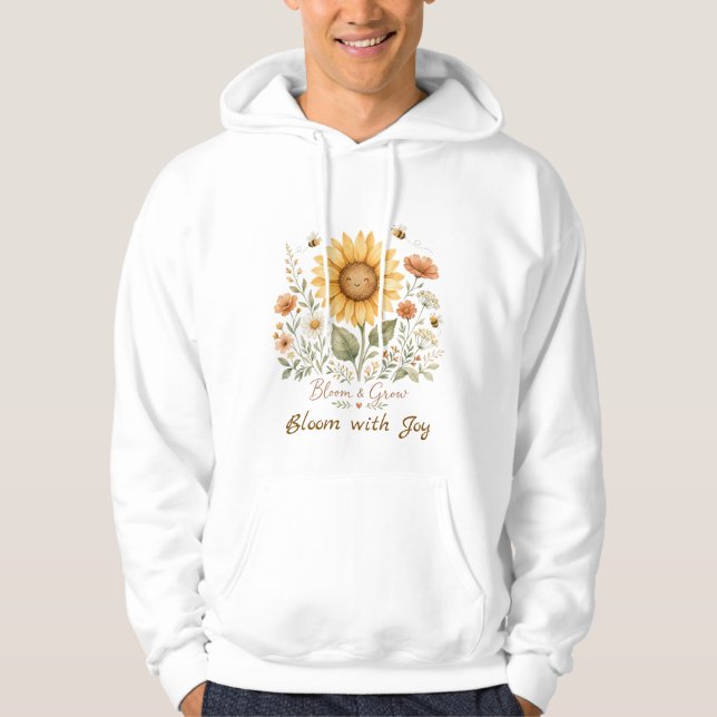 Bloom & Grow Sunflower  Hoodie (Front)