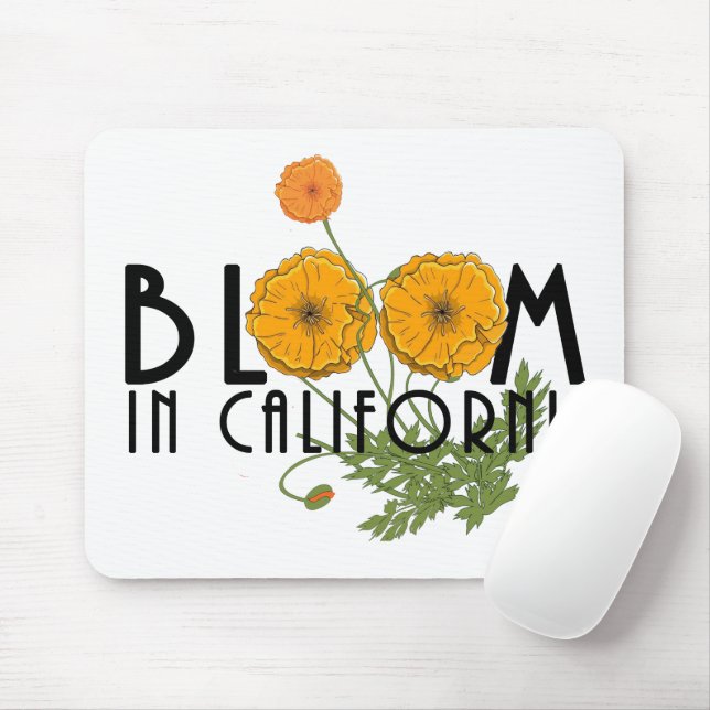 BLOOM In California Mouse Pad (With Mouse)