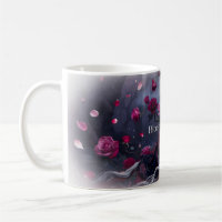 🌹 Bloom in Mystery Gothic Rose Ceramic Mug