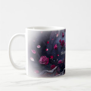 🌹 Bloom in Mystery Gothic Rose Ceramic Mug