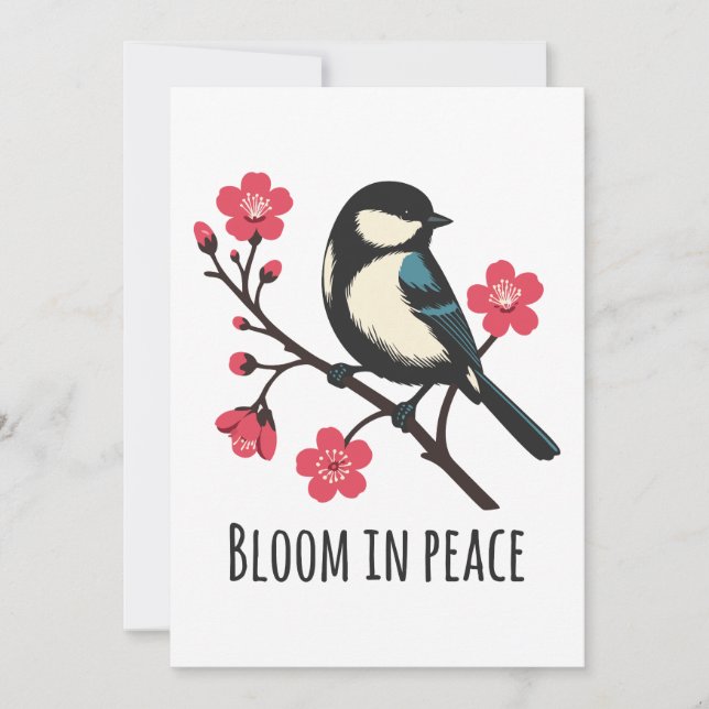 Bloom in Peace Invitation (Front)