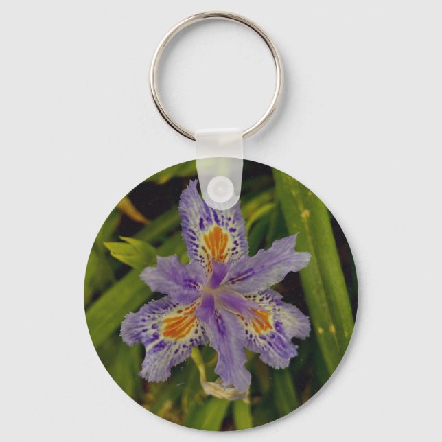 bloom in purple  key ring (Front)