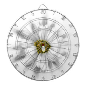 bloom in shades of white dartboard