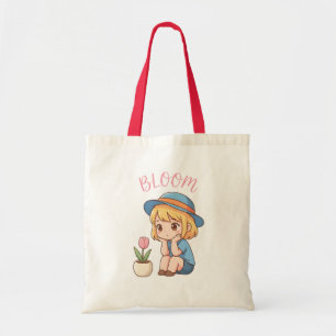 Bloom In Your Own Time Girl Tote Bag
