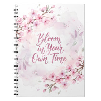  Bloom in Your Own Time Spiral Photo Notebook
