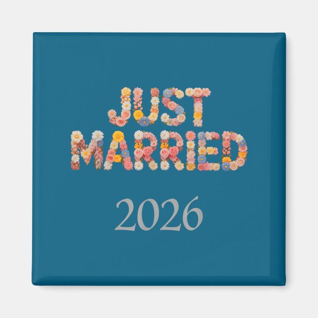 Bloom married 2026 bride babes bridal in progress  magnet (Front)