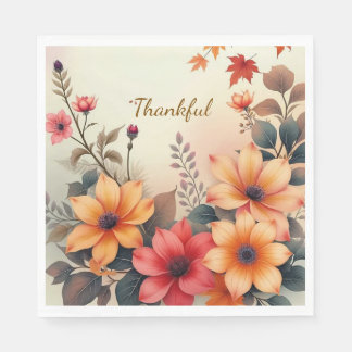 Bloom of Autumn Paper Napkins