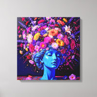 "Bloom of Eternity" – A Colourful Surreal Portrait