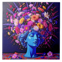 "Bloom of Eternity" – A Colourful Surreal Portrait