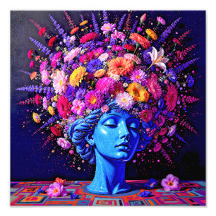 "Bloom of Eternity" – A Colourful Surreal Portrait Photo Print