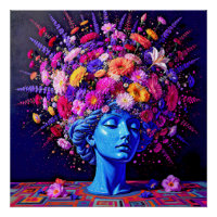 "Bloom of Eternity" – A Colourful Surreal Portrait