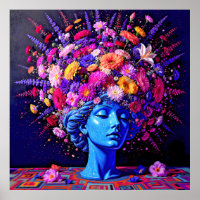 "Bloom of Eternity" – A Colourful Surreal Portrait