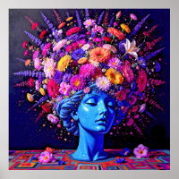 "Bloom of Eternity" – A Colourful Surreal Portrait
