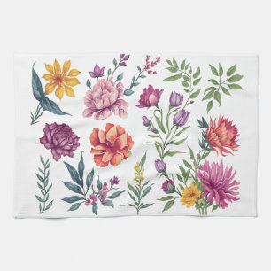 Bloom Pop – Colorful Floral Tea Towel