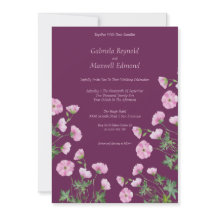 Bloom Simple Watercolour Geranium Wedding