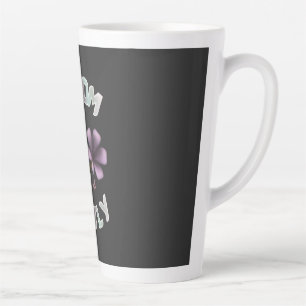 Bloom Softly Spring Floral Design Pastel Cottageco Latte Mug