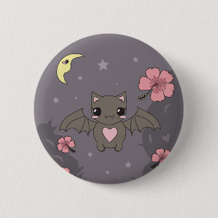 Bloom the Fruit Bat 6 Cm Round Badge