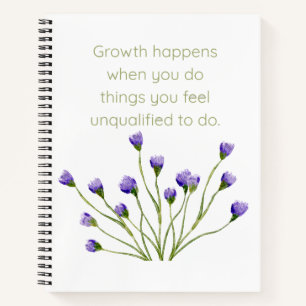 Bloom Through Growth Notebook