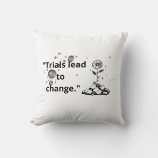 Bloom Through Trials – Strength from the Cracks Cushion