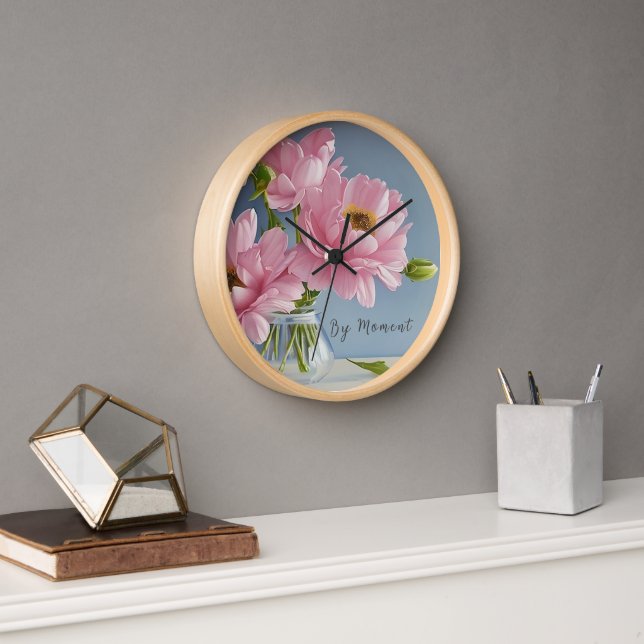 Bloom Time-A Floral Wallclock to Brighten Up Space (Office)