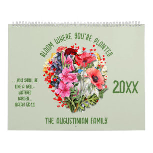 BLOOM WHERE PLANTED 2026 Christian Birth Month Calendar
