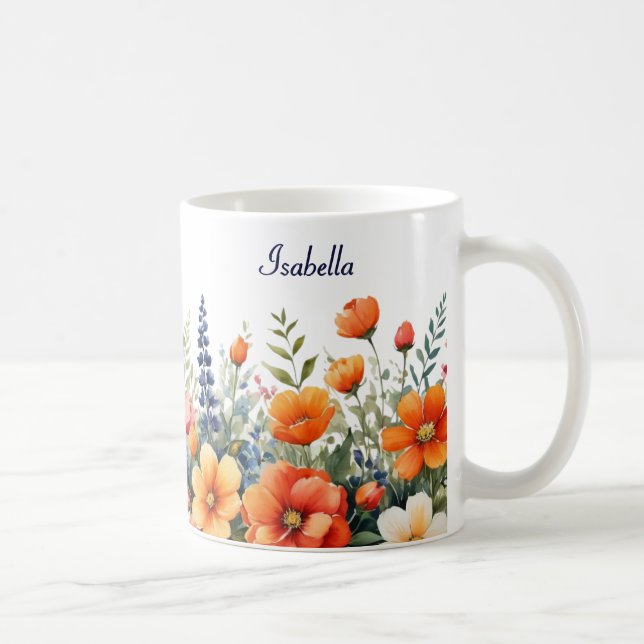 Bloom Where You Are Planted Garden Flowers Coffee Mug (Right)