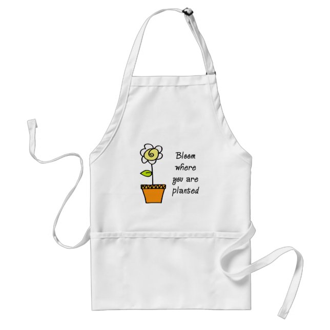 Bloom Where You Are Planted II Standard Apron (Front)