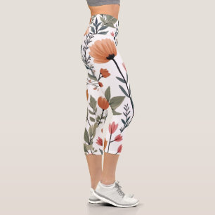 Bloom Where You Are Planted – Inspirational Floral Capri Leggings