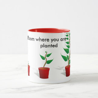 Bloom Where You Are planted mug