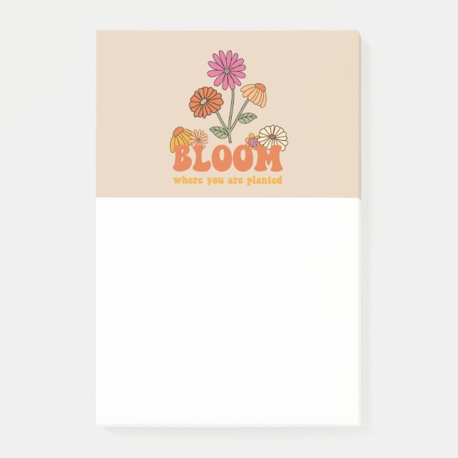 Bloom Where you are Planted Post-it Notes (Front)